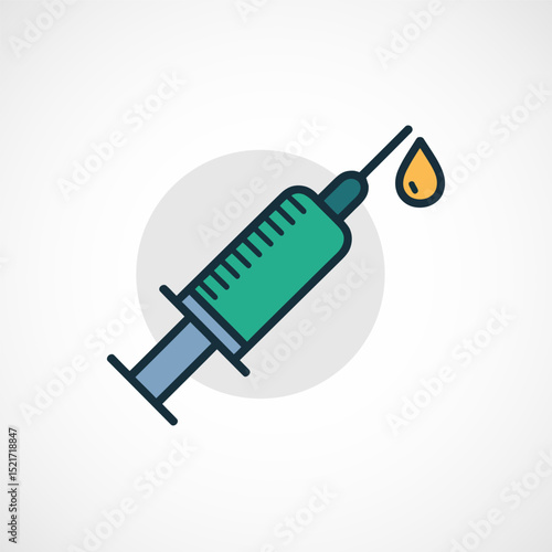 Vaccination, Vaccine icon. Medical and healthcare sign.