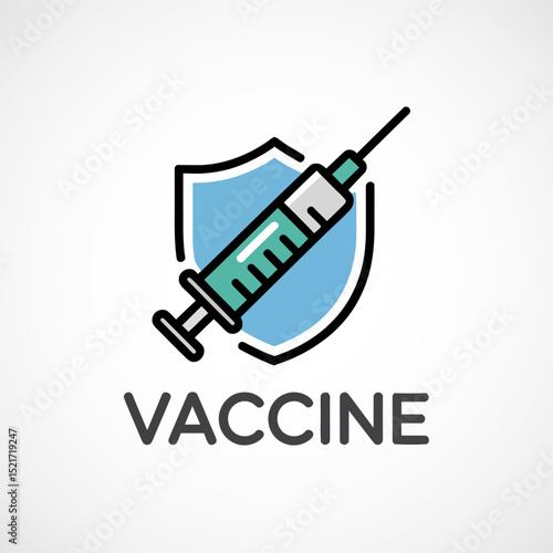 Vaccination, Vaccine icon. Medical and healthcare sign.