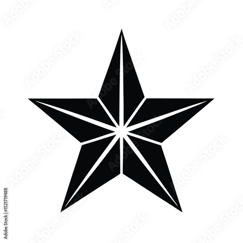 Star Icon Vector in Flat Clean Style