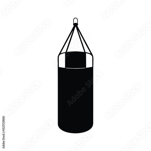 Punching Bag Icon Vector in Flat Clean Style
