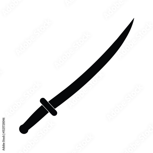 Sabre Icon Vector in Flat Clean Style