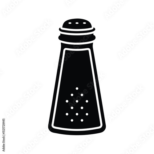Salt Shaker Icon Vector in Flat Clean Style