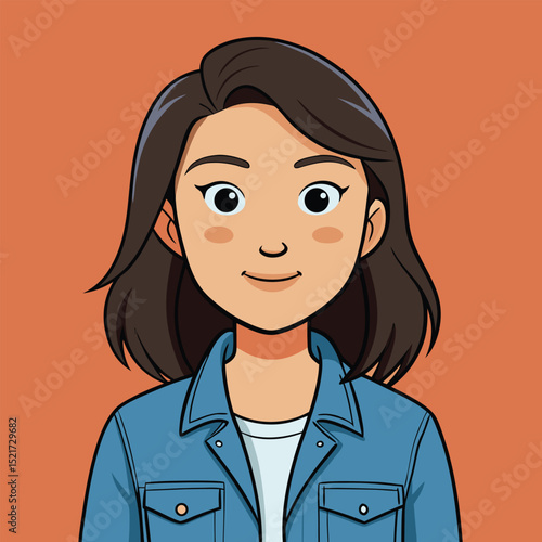 woman in a classic denim jacket casual everyday style