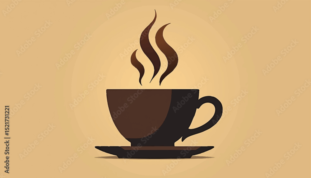 Obraz premium minimalist coffeshop logos 