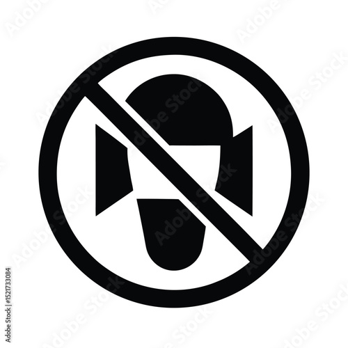 Silence Icon Vector in Flat Clean Style