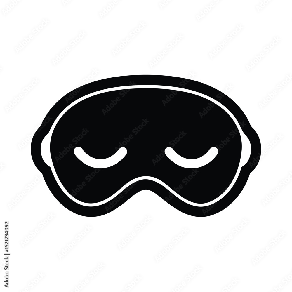 custom made wallpaper toronto digitalSleep Mask Icon Vector in Flat Clean Style