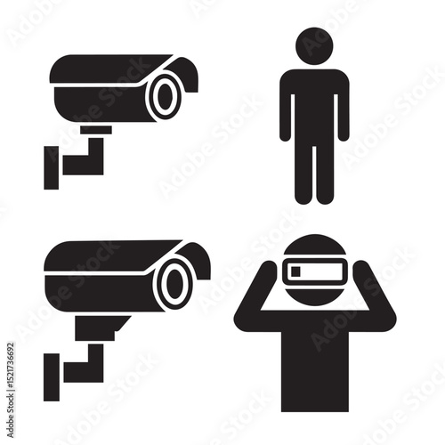 Isolated security camera with a digital lens for video surveillance