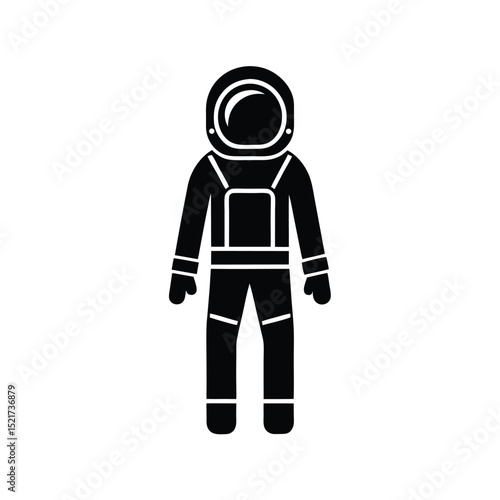Spacesuit Icon Vector in Flat Clean Style