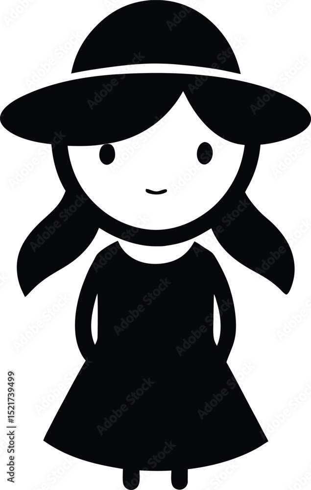 little girl with a hat little girl with a hat