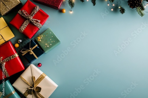 Colorful Balloons and Gifts Decorate a Cheerful Party Backdrop for Celebratio...