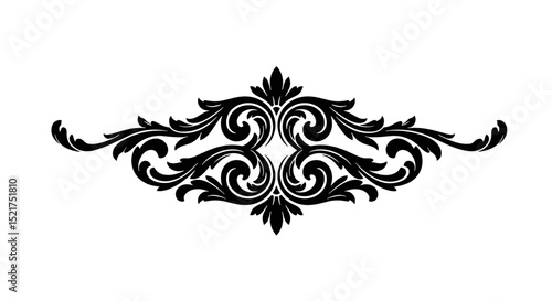 Ornate decorative text separator with intricate floral design