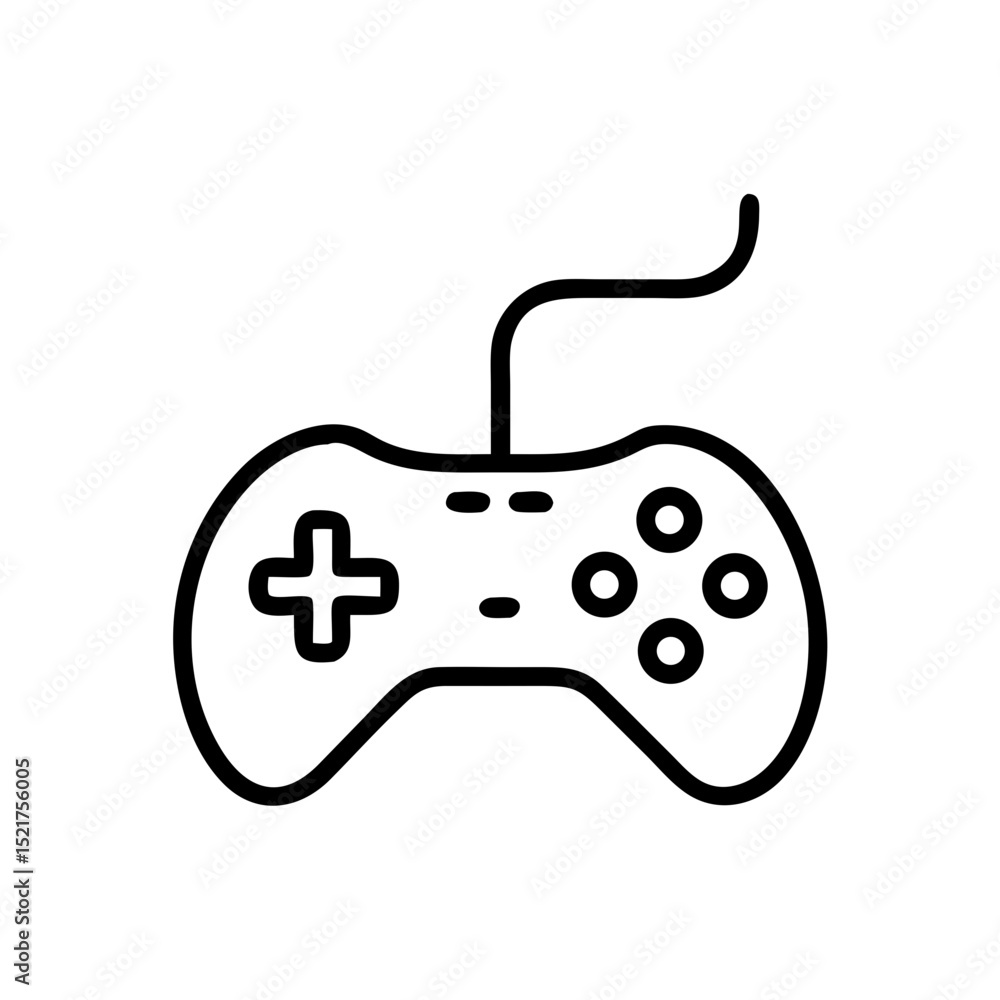 Vector gamepad illustration with simple design and copy space
Vector gamepad illustration with simple design and copy space