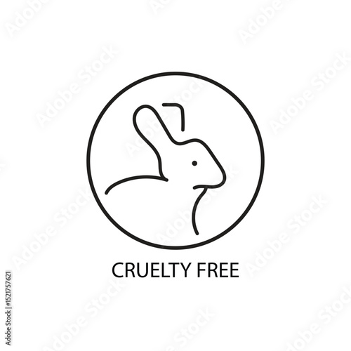 cruelty free icon and logo vector 