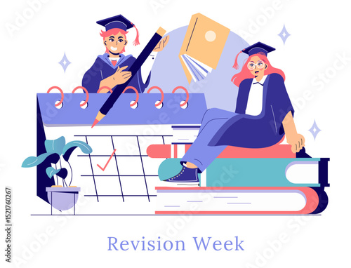 College Choise. Flat Vector Illustration