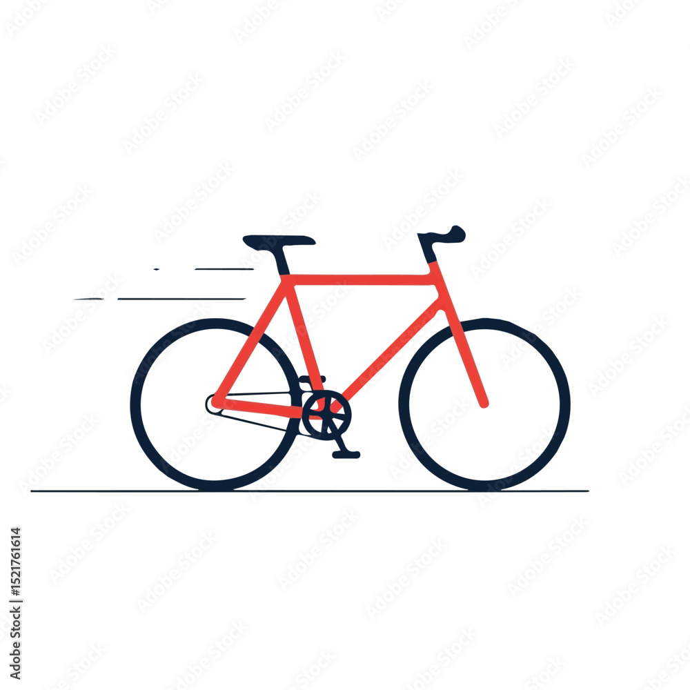 Fototapeta premium Bicycle vector design for use in icons, animations, and motion graphics