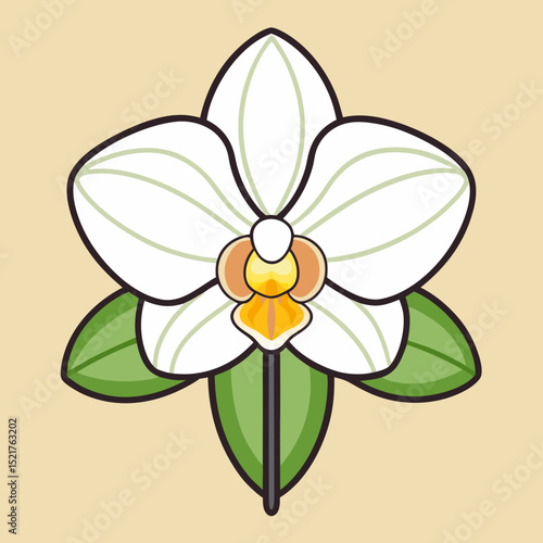 Bild auf Leinwand vector illustration of a yellow flower