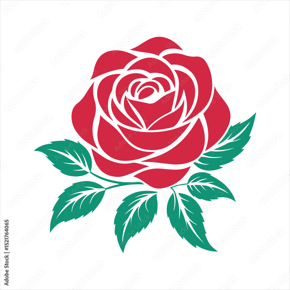 rose floral ornament line art rose floral ornament line art