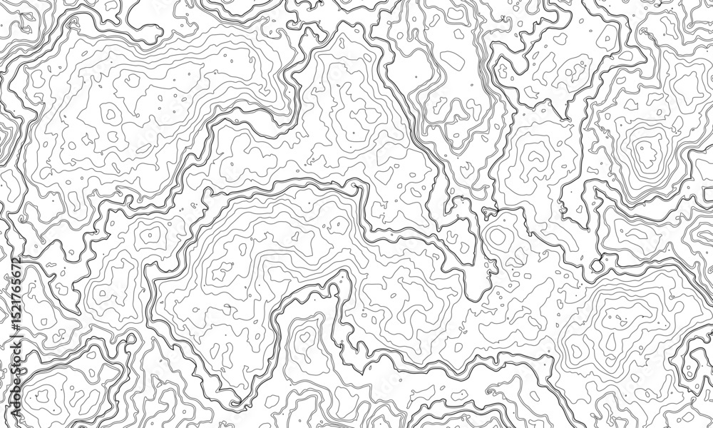 topographic map vector, imaginary landscape , black lines on white background. Topographic map. Vector background. Vector illustration topographic map vector, imaginary landscape , black lines on white background. Topographic map. Vector background. Vector illustration