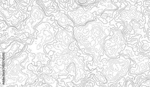 topographic map vector, imaginary landscape , black lines on white background. Topographic map. Vector background. Vector illustration