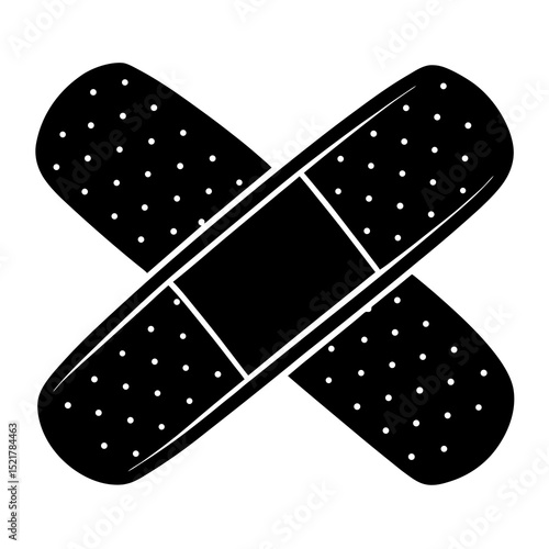 adhesive bandage on white background