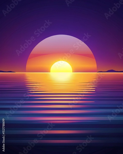 sunset over the sea