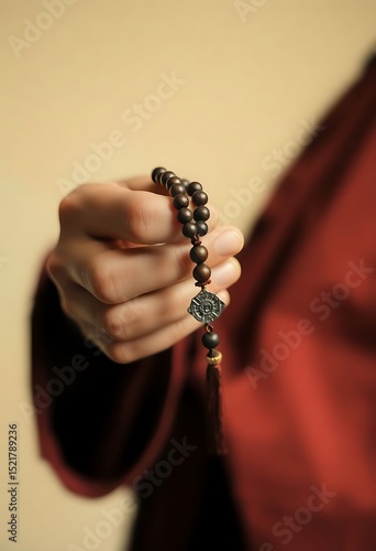 woman holding a rosary in her hand