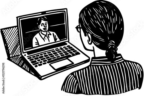Remote Video Conference Engaging in Online Meetings, video, conference, meeting, remote, communication, virtual, interaction, visual, connectivity, collaboration, software, personal, discussion, teamw