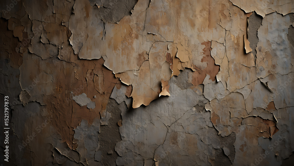 Fototapeta premium Aged red brick wall texture with cracks, a solid architectural background