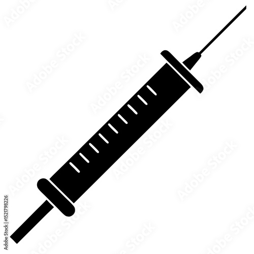 syringe isolated on white