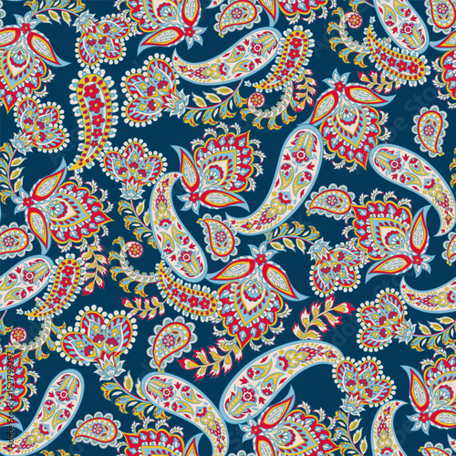 Paisley Seamless pattern fashion design. Vector pattern for textile design and fabrics.