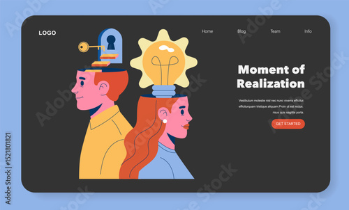 FOBO. Flat Vector Illustration