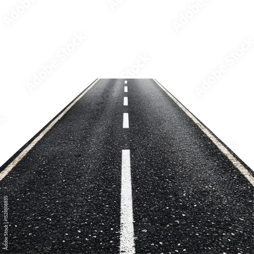 Wallpaper Mural Empty road stretches towards bright horizon, highlighting journey and exploration in minimalistic style Torontodigital.ca