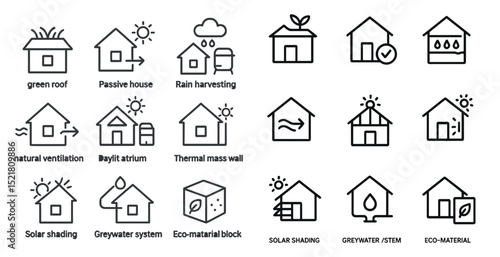 Sustainable building concepts and eco-friendly architecture design elements