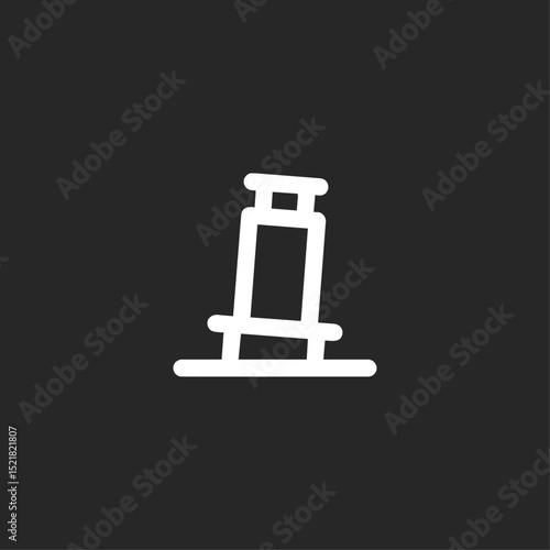  Leaning tower of pisa icon logo flat vector design