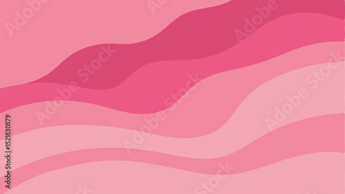 Abstract pink wave pattern with gradient effect on a white background