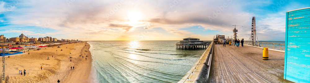 Fototapeta premium Den Haag, Netherlands, at sunset in spring
