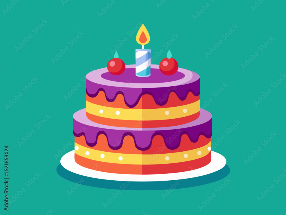 birthday cake vector illustration birthday cake vector illustration
