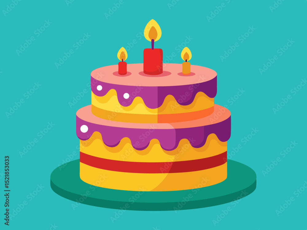 birthday cake vector illustration birthday cake vector illustration