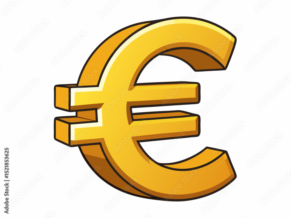 Fototapeta premium golden euro symbol