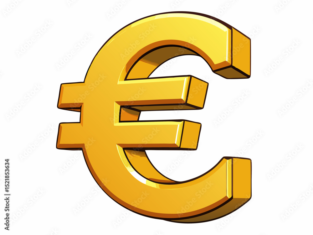 golden euro symbol golden euro symbol