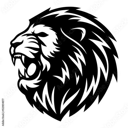 Wallpaper Mural lion head vector Torontodigital.ca