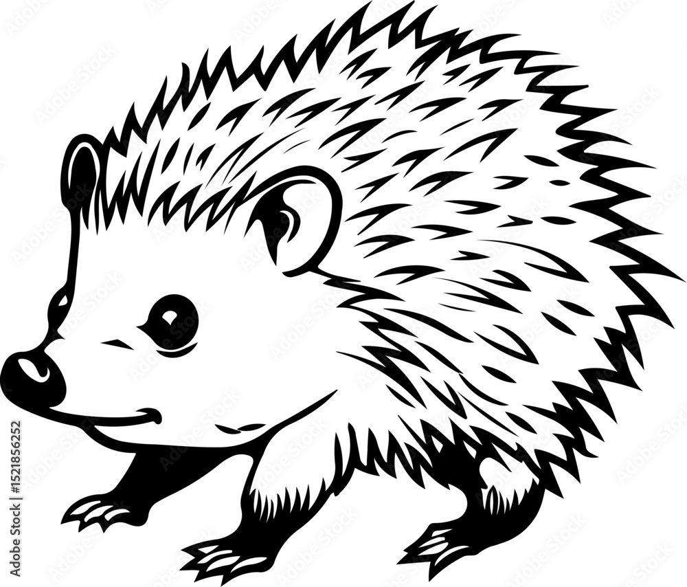 Obraz premium animal, mammal, sketch, vector, nature, wildlife, cat, pet, illustration, dog, drawing, cute, wild, hand drawn, fur, head, shaggy, kitten, bear, tail, isolated on white, zoo, art, domestic animal, bla