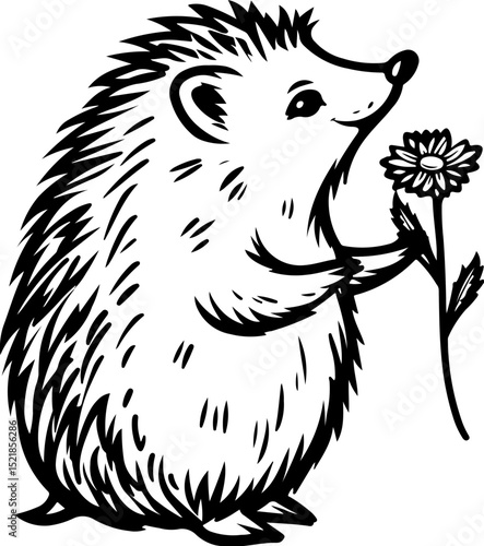 animal, mammal, sketch, vector, nature, wildlife, cat, pet, illustration, dog, drawing, cute, wild, hand drawn, fur, head, shaggy, kitten, bear, tail, isolated on white, zoo, art, domestic animal, bla