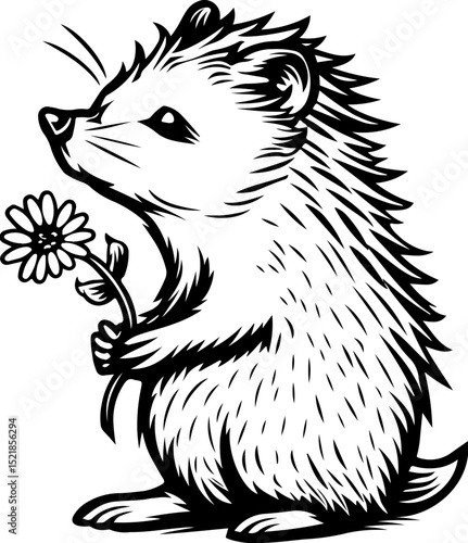 animal, mammal, sketch, vector, nature, wildlife, cat, pet, illustration, dog, drawing, cute, wild, hand drawn, fur, head, shaggy, kitten, bear, tail, isolated on white, zoo, art, domestic animal, bla