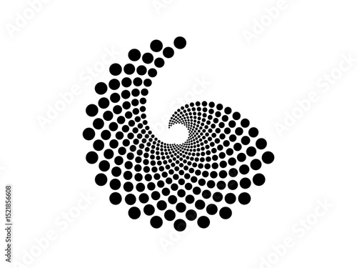 golden ration fibonacci pattern for logo icon background web graphic tattoo. vector illustration.