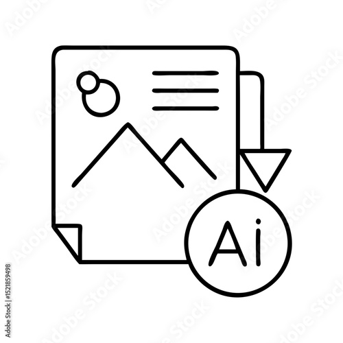 Download adobe illustrator ai file vector graphic design software icon for creative projects use