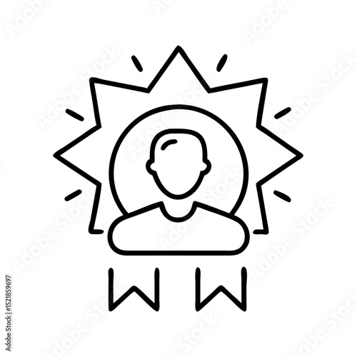 Find the best talent leadership award winner icon for employee recognition and achievement program success