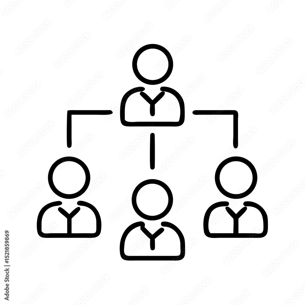 Organization chart diagram, hierarchy structure, company management, business relationship, team structure Organization chart diagram, hierarchy structure, company management, business relationship, team structure