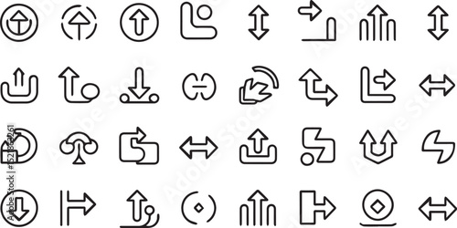 Vector Icon Pack: Directions and Interactions