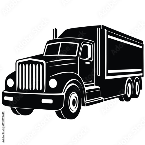 Modern clean beautiful Truck vector editable icon graphic design
